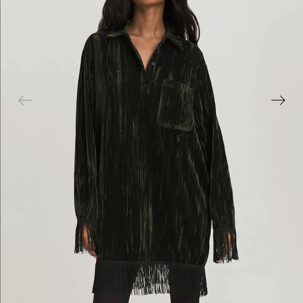 Something Navy Phoebe Velvet dress